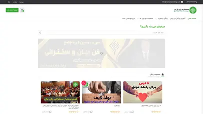 اسکرین شات سایت صفحه اصلی - تحلیل رتبه و سئو