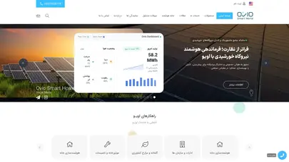 اسکرین شات سایت اینترنت اشیا ، خانه هوشمند و مدیریت انرژی و زمان - دنیای هوشمند اٌویو - تحلیل رتبه و سئو