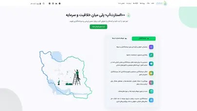 اسکرین شات سایت 100startups - تحلیل رتبه و سئو