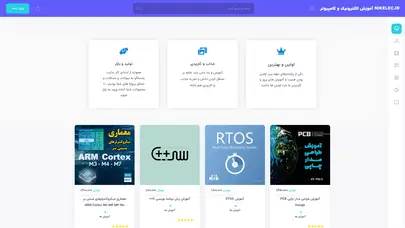 اسکرین شات سایت خانه - Nikelec.ir آموزش الکترونیک و کامپیوتر - تحلیل رتبه و سئو