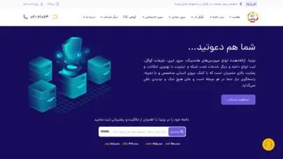 برتینا بزرگ‌ترین ارائه دهنده خدمات هاستینگ و دامنه و کلیک گوگل در ایران