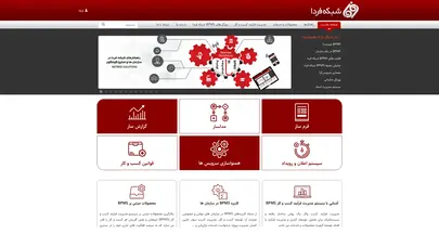 اسکرین شات سایت سیستم مدیریت فرایند های کسب و کار BPMS - شبکه فردا - تحلیل رتبه و سئو