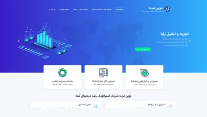 اسکرین شات سایت نوین ترند | روند رشد و افزایش رتبه سایت - تحلیل رتبه و سئو