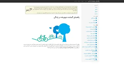 اسکرین شات سایت راهنمای گمشده دوچرخه در زندگی - تحلیل رتبه و سئو