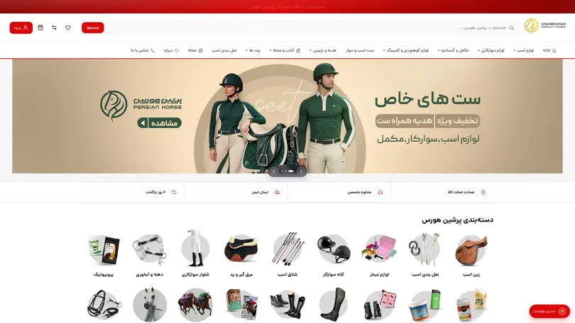 اسکرین شات سایت پرشین هورس - تحلیل رتبه و سئو