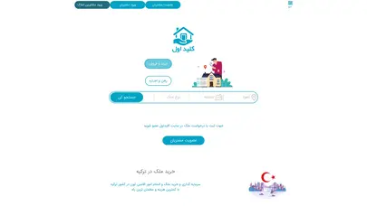 اسکرین شات سایت کلیداول، وبسایت املاک اهواز - تحلیل رتبه و سئو
