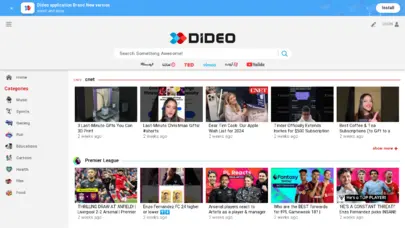 dideo - search and watch videos without restriction