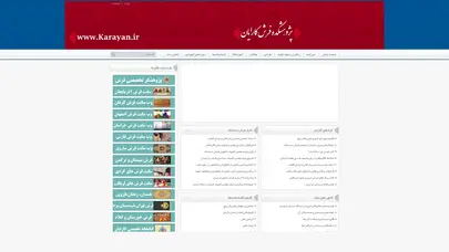 اسکرین شات سایت پژوهشکده فرش کارایان - تحلیل رتبه و سئو