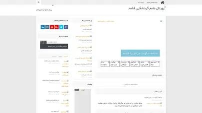 اسکرین شات سایت پورتال جامع گردشگری قشم | خدمات گردشگری جزیره قشم - تحلیل رتبه و سئو