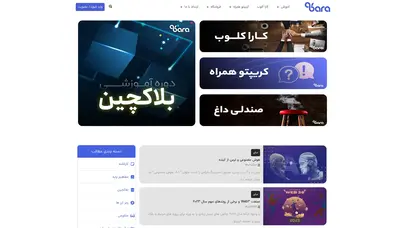اسکرین شات سایت مرجع تخصصی آموزش بلاکچین و ارزهای دیجیتال - کارا گروپ - تحلیل رتبه و سئو