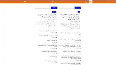 اسکرین شات سایت معرف - معرفی بهترینها به شما - تحلیل رتبه و سئو