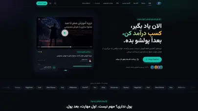 اسکرین شات سایت صفحه اصلی - آلفاز ویژن - تحلیل رتبه و سئو