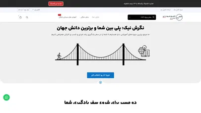 اسکرین شات سایت مرجع جدیدترین دوره های آموزشی رشد فردی و بیزینسی - تحلیل رتبه و سئو