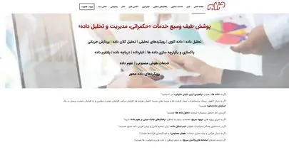 اسکرین شات سایت تحلیل داده، داده کاوی و یادگیری ماشین - عصرفناوری دانش - فرابر نرم افزار هوش تجاری - تحلیل رتبه و سئو