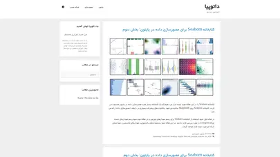 اسکرین شات سایت داتوپیا - آرمانشهر داده ها - تحلیل رتبه و سئو