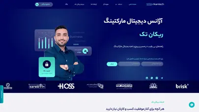اسکرین شات سایت طراحی سایت | ساخت وب سایت | سئو سایت - ریکان تک - تحلیل رتبه و سئو