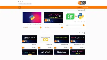 اسکرین شات سایت آموزش رایگان پایتون | دات پای - تحلیل رتبه و سئو