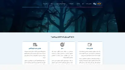 اسکرین شات سایت طراحی و برنامه‌نویسی سایت با اصول سئو - روکا - تحلیل رتبه و سئو