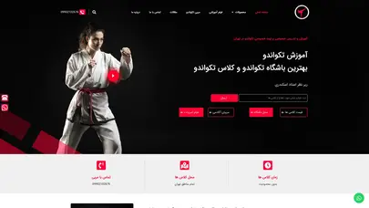 اسکرین شات سایت آموزش تکواندو | باشگاه تکواندو | کلاس تکواندو خصوصی، نیمه خصوصی ، آنلاین تهران - تحلیل رتبه و سئو