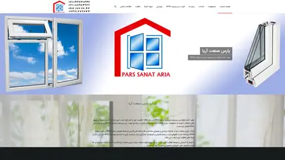 اسکرین شات سایت درب و پنجره UPVC - پروفیل های UPVC - تعویض پنجره UPVC - پنجره دو جداره وسه جداره - تحلیل رتبه و سئو