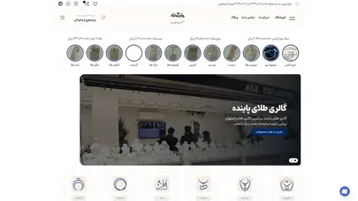 اسکرین شات سایت خانه - گالری طلا پاینده - تحلیل رتبه و سئو