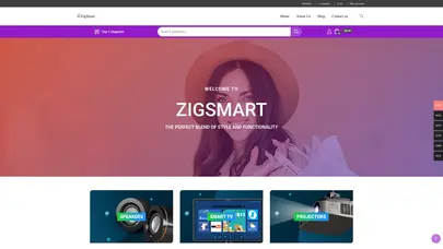 اسکرین شات سایت Zigsmart - تحلیل رتبه و سئو