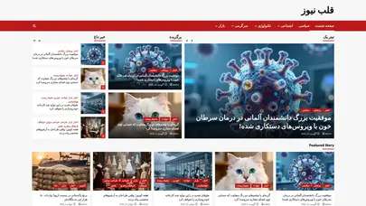اسکرین شات سایت قلب نیوز - - تحلیل رتبه و سئو