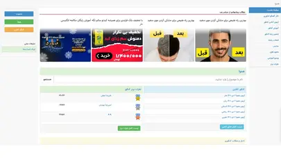 اسکرین شات سایت هموا - تحلیل رتبه و سئو