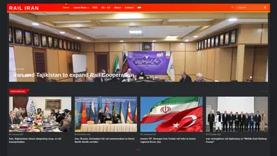 اسکرین شات سایت RAIL IRAN - تحلیل رتبه و سئو