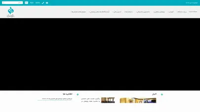 اسکرین شات سایت دانشگاه هنر شیراز - تحلیل رتبه و سئو