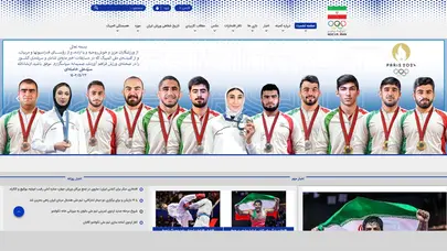 اسکرین شات سایت سایت کمیته ملی المپیک جمهوری اسلامی ایران - تحلیل رتبه و سئو