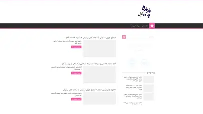 اسکرین شات سایت تماس با ما - پدیده فایل - تحلیل رتبه و سئو