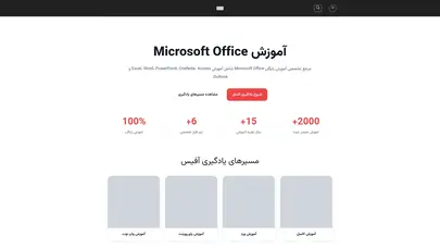 اسکرین شات سایت وب سایت آموزشی آفیس - تحلیل رتبه و سئو